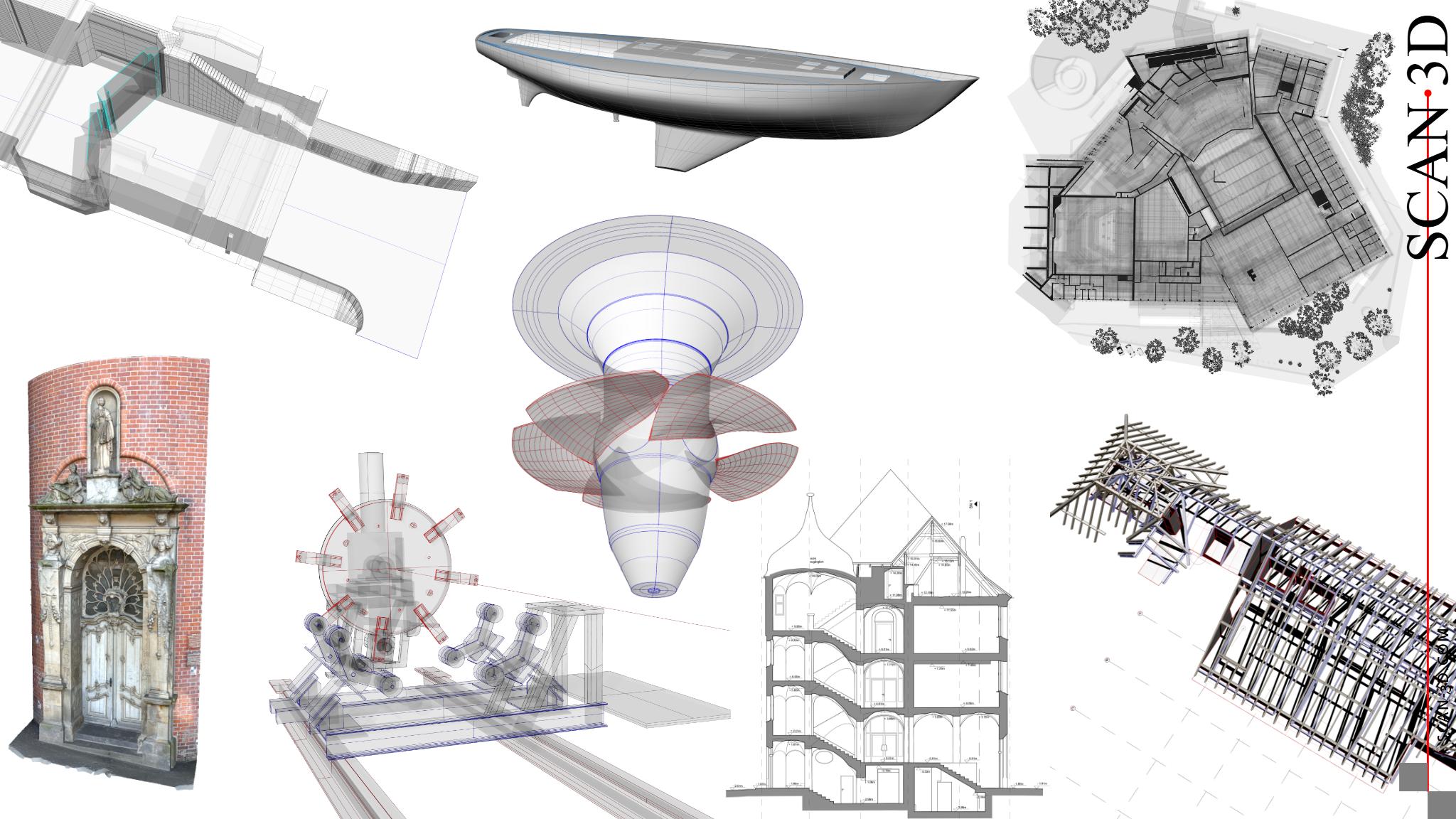 scan3d point cloud mesh 3d model cad bim