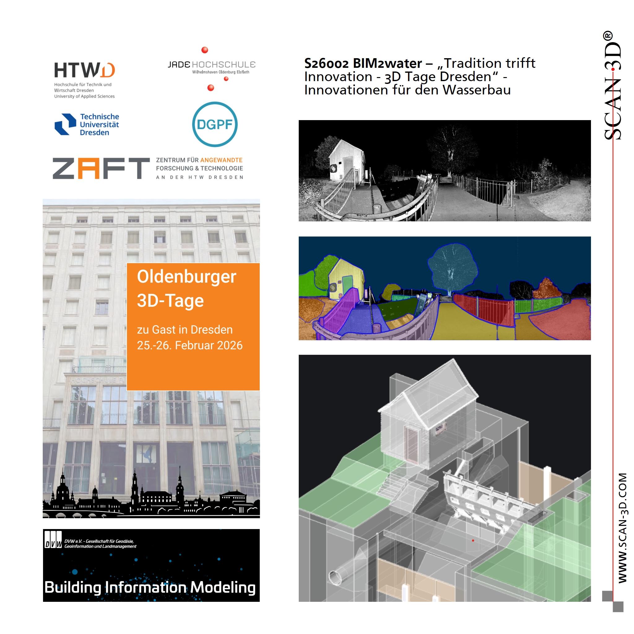 BIM2water Digitalisierung im Wasserbau Scan3D BIM BIM2water Digitalisierung im Wasserbau Scan3D BIM